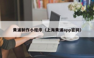 琼海黄浦制作小程序（上海黄浦app官网）